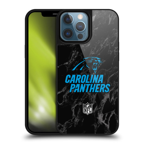 NFL Carolina Panthers Graphics Coloured Marble Gel Armour Case For Apple iPhone 13 Pro Max