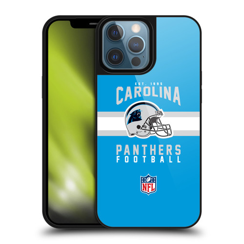 NFL Carolina Panthers Graphics Helmet Typography Gel Armour Case For Apple iPhone 13 Pro Max