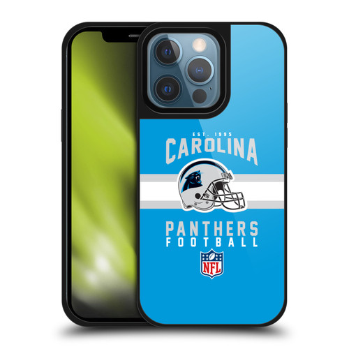 NFL Carolina Panthers Graphics Helmet Typography Gel Armour Case For Apple iPhone 13 Pro