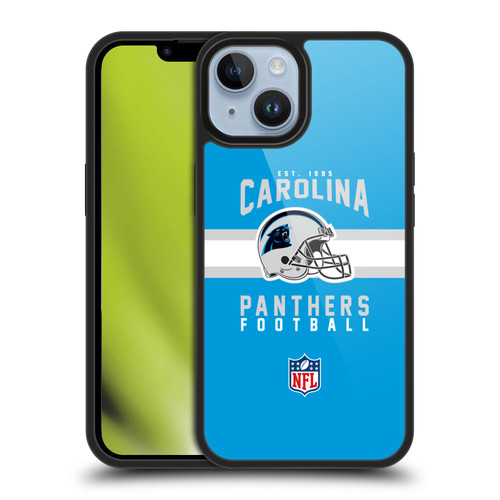 NFL Carolina Panthers Graphics Helmet Typography Gel Armour Case For Apple iPhone 14