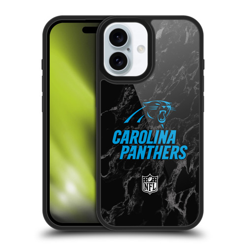 NFL Carolina Panthers Graphics Coloured Marble Gel Armour Case For Apple iPhone 16