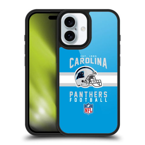 NFL Carolina Panthers Graphics Helmet Typography Gel Armour Case For Apple iPhone 16