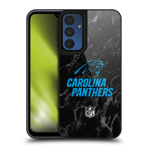 NFL Carolina Panthers Graphics Coloured Marble Gel Armour Case For Samsung Galaxy A15