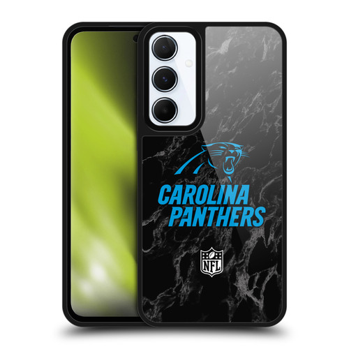 NFL Carolina Panthers Graphics Coloured Marble Gel Armour Case For Samsung Galaxy A55 5G