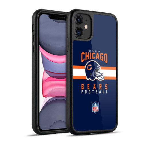 NFL Chicago Bears Graphics Helmet Typography Gel Armour Case For Apple iPhone 11