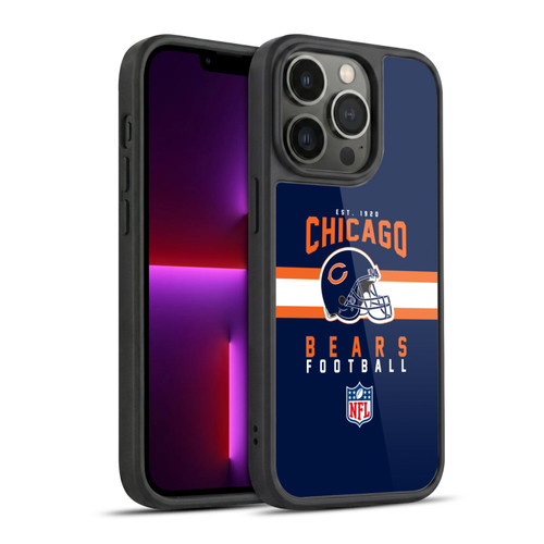 NFL Chicago Bears Graphics Helmet Typography Gel Armour Case For Apple iPhone 13 Pro