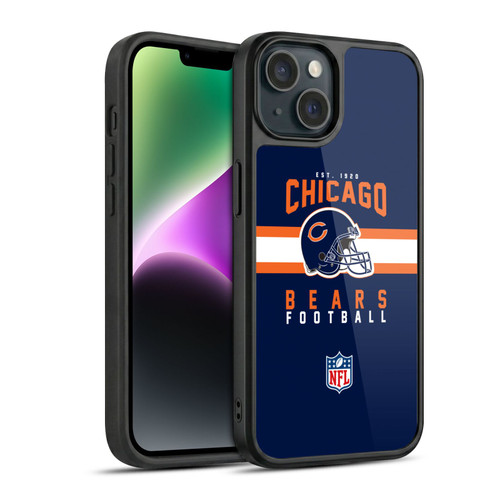 NFL Chicago Bears Graphics Helmet Typography Gel Armour Case For Apple iPhone 14