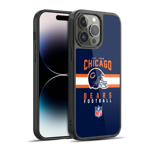 NFL Chicago Bears Graphics Helmet Typography Gel Armour Case For Apple iPhone 14 Pro Max