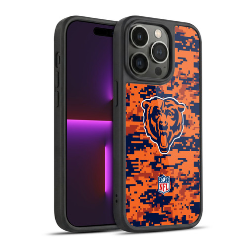 NFL Chicago Bears Graphics Digital Camouflage Gel Armour Case For Apple iPhone 14 Pro