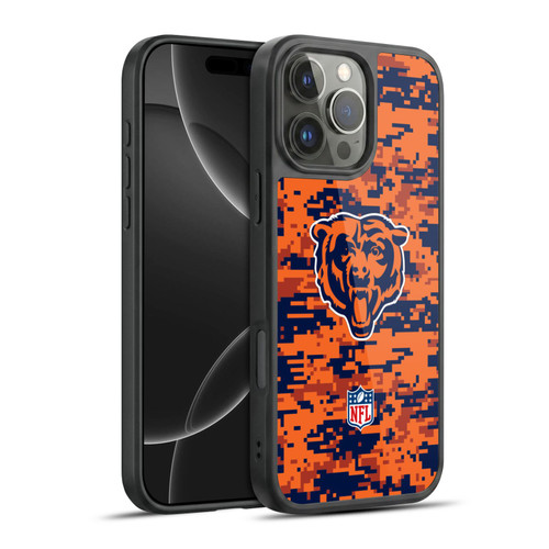 NFL Chicago Bears Graphics Digital Camouflage Gel Armour Case For Apple iPhone 16 Pro Max