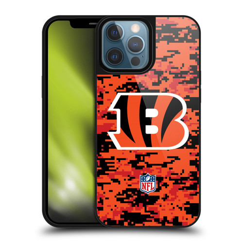 NFL Cincinnati Bengals Graphics Digital Camouflage Gel Armour Case For Apple iPhone 13 Pro Max