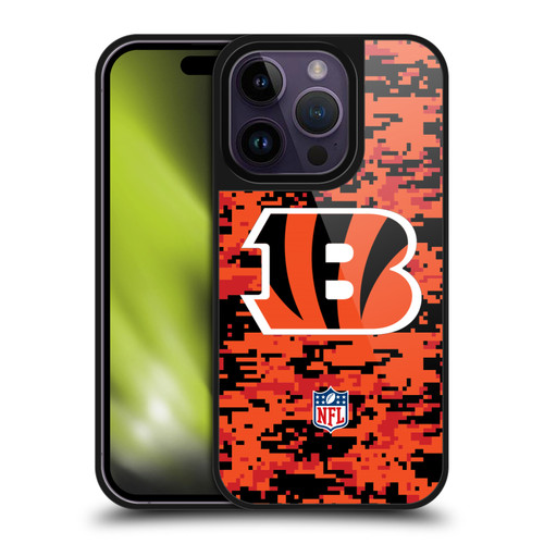 NFL Cincinnati Bengals Graphics Digital Camouflage Gel Armour Case For Apple iPhone 14 Pro NFL Cincinnati Bengals Graphics Digital Camouflage Gel Armour Case For Apple iPhone 14 Pro