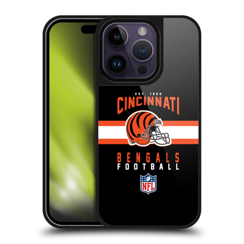 NFL Cincinnati Bengals Graphics Helmet Typography Gel Armour Case For Apple iPhone 14 Pro NFL Cincinnati Bengals Graphics Helmet Typography Gel Armour Case For Apple iPhone 14 Pro