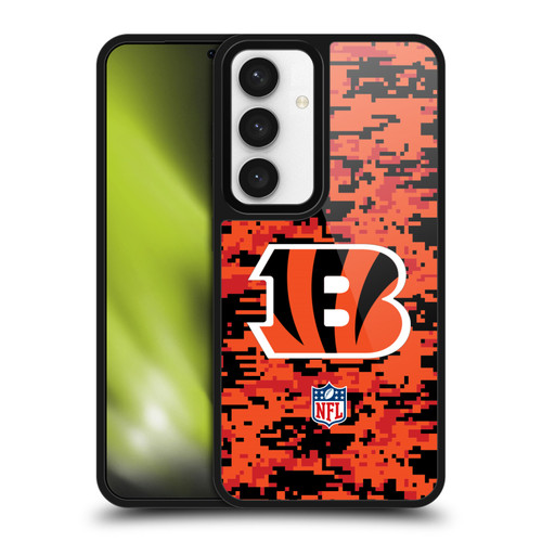 NFL Cincinnati Bengals Graphics Digital Camouflage Gel Armour Case For Samsung Galaxy S24 5G NFL Cincinnati Bengals Graphics Digital Camouflage Gel Armour Case For Samsung Galaxy S24 5G