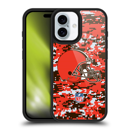 NFL Cleveland Browns Graphics Digital Camouflage Gel Armour Case For Apple iPhone 16