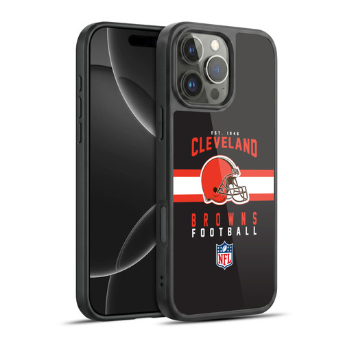 NFL Cleveland Browns Graphics Helmet Typography Gel Armour Case For Apple iPhone 16 Pro Max
