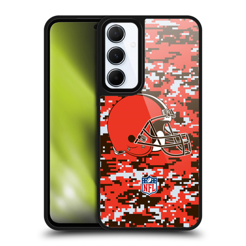 NFL Cleveland Browns Graphics Digital Camouflage Gel Armour Case For Samsung Galaxy A55 5G