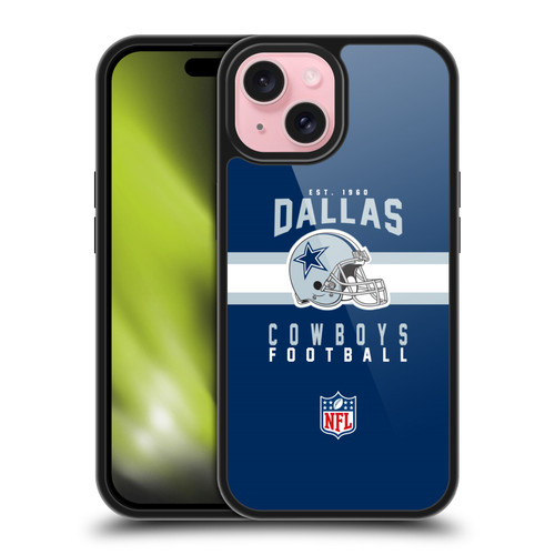 NFL Dallas Cowboys Graphics Helmet Typography Gel Armour Case For Apple iPhone 15 NFL Dallas Cowboys Graphics Helmet Typography Gel Armour Case For Apple iPhone 15
