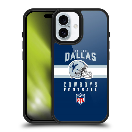 NFL Dallas Cowboys Graphics Helmet Typography Gel Armour Case For Apple iPhone 16