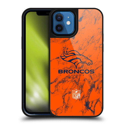 NFL Denver Broncos Graphics Coloured Marble Gel Armour Case For Apple iPhone 12 / iPhone 12 Pro NFL Denver Broncos Graphics Coloured Marble Gel Armour Case For Apple iPhone 12 / iPhone 12 Pro
