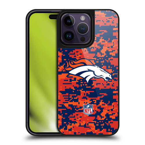 NFL Denver Broncos Graphics Digital Camouflage Gel Armour Case For Apple iPhone 14 Pro Max