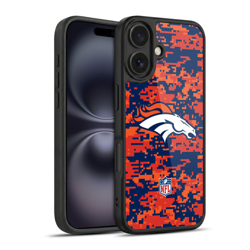 NFL Denver Broncos Graphics Digital Camouflage Gel Armour Case For Apple iPhone 16