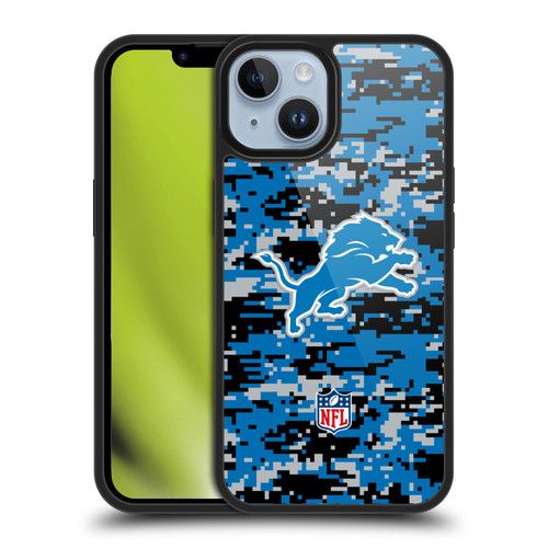 NFL Detroit Lions Graphics Digital Camouflage Gel Armour Case For Apple iPhone 14