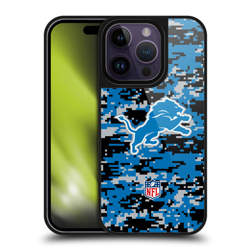 NFL Detroit Lions Graphics Digital Camouflage Gel Armour Case For Apple iPhone 14 Pro