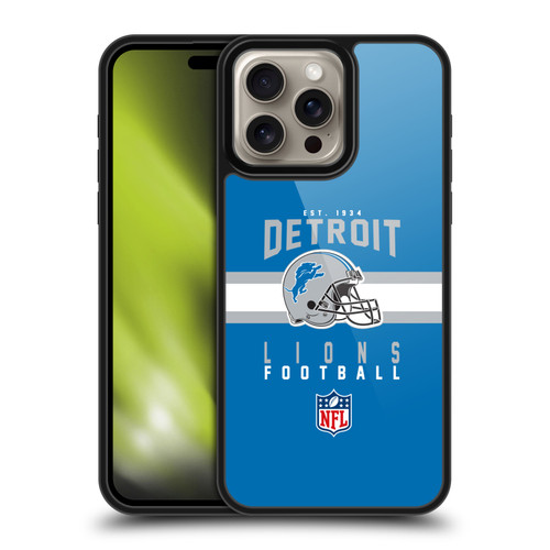 NFL Detroit Lions Graphics Helmet Typography Gel Armour Case For Apple iPhone 16 Pro Max NFL Detroit Lions Graphics Helmet Typography Gel Armour Case For Apple iPhone 16 Pro Max