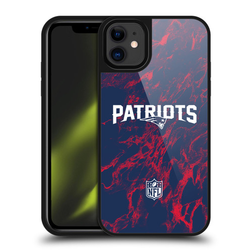 NFL New England Patriots Graphics Coloured Marble Gel Armour Case For Apple iPhone 11