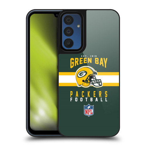 NFL Green Bay Packers Graphics Helmet Typography Gel Armour Case For Samsung Galaxy A15