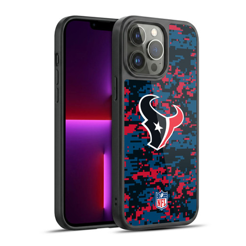 NFL Houston Texans Graphics Digital Camouflage Gel Armour Case For Apple iPhone 13 Pro Max