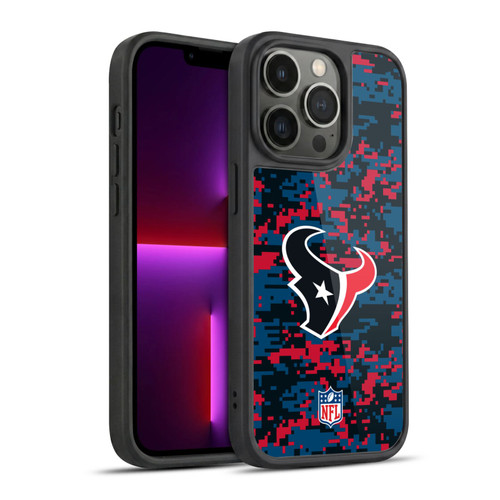 NFL Houston Texans Graphics Digital Camouflage Gel Armour Case For Apple iPhone 13 Pro