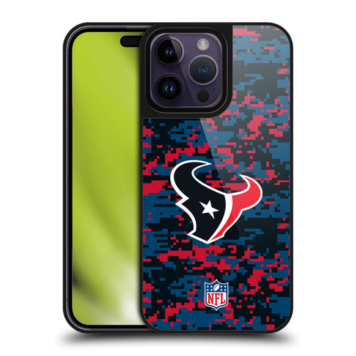 NFL Houston Texans Graphics Digital Camouflage Gel Armour Case For Apple iPhone 14 Pro Max