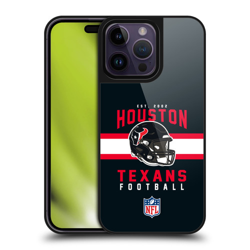 NFL Houston Texans Graphics Helmet Typography Gel Armour Case For Apple iPhone 14 Pro Max
