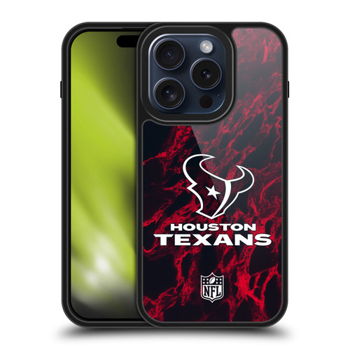 NFL Houston Texans Graphics Coloured Marble Gel Armour Case For Apple iPhone 15 Pro NFL Houston Texans Graphics Coloured Marble Gel Armour Case For Apple iPhone 15 Pro