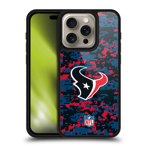 NFL Houston Texans Graphics Digital Camouflage Gel Armour Case For Apple iPhone 16 Pro