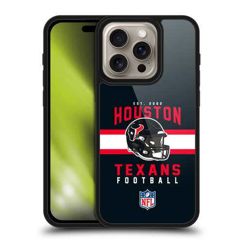 NFL Houston Texans Graphics Helmet Typography Gel Armour Case For Apple iPhone 16 Pro