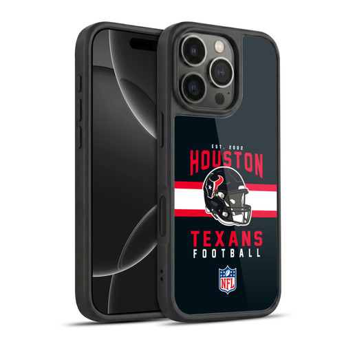 NFL Houston Texans Graphics Helmet Typography Gel Armour Case For Apple iPhone 16 Pro