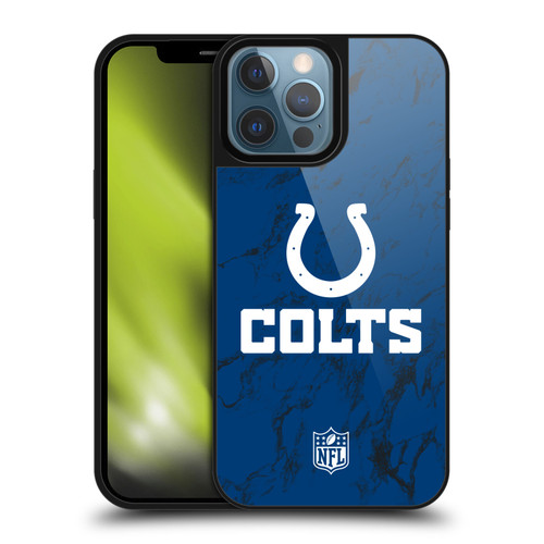 NFL Indianapolis Colts Graphics Coloured Marble Gel Armour Case For Apple iPhone 13 Pro Max