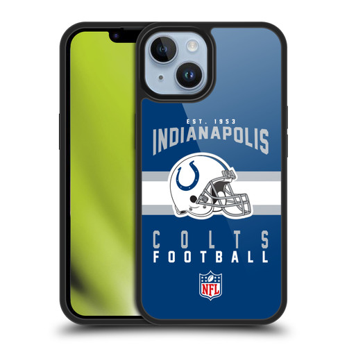 NFL Indianapolis Colts Graphics Helmet Typography Gel Armour Case For Apple iPhone 14