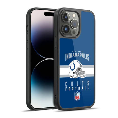 NFL Indianapolis Colts Graphics Helmet Typography Gel Armour Case For Apple iPhone 14 Pro Max