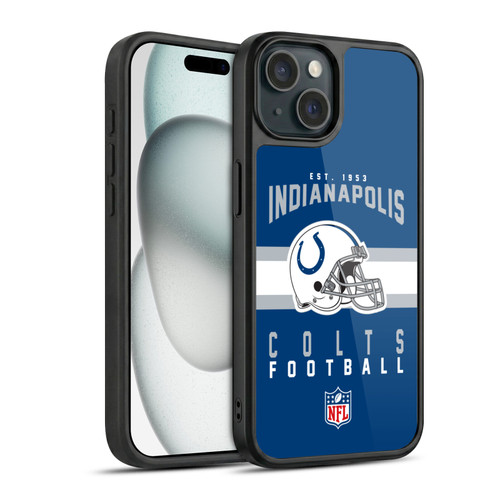 NFL Indianapolis Colts Graphics Helmet Typography Gel Armour Case For Apple iPhone 15