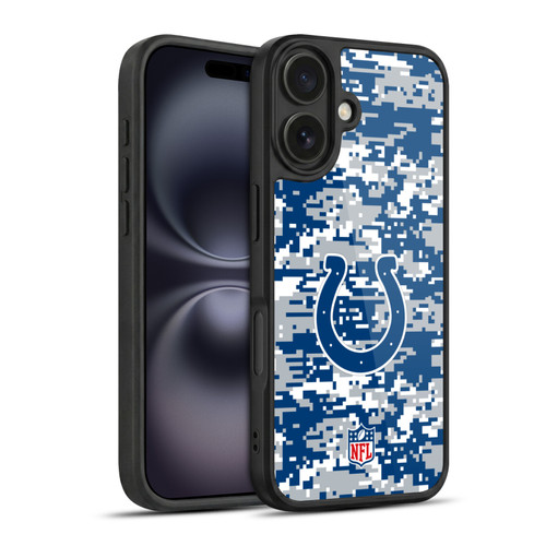 NFL Indianapolis Colts Graphics Digital Camouflage Gel Armour Case For Apple iPhone 16
