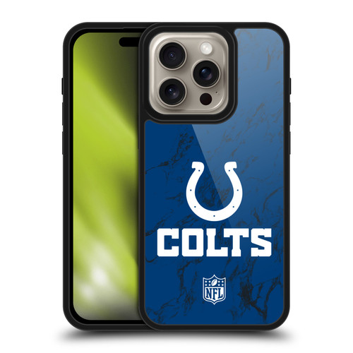 NFL Indianapolis Colts Graphics Coloured Marble Gel Armour Case For Apple iPhone 16 Pro NFL Indianapolis Colts Graphics Coloured Marble Gel Armour Case For Apple iPhone 16 Pro