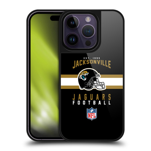 NFL Jacksonville Jaguars Graphics Helmet Typography Gel Armour Case For Apple iPhone 14 Pro