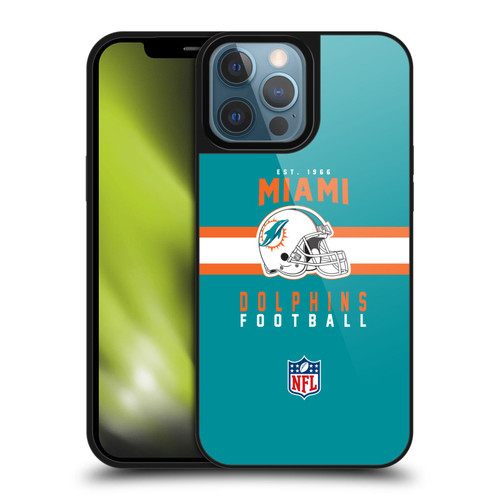 NFL Miami Dolphins Graphics Helmet Typography Gel Armour Case For Apple iPhone 13 Pro Max