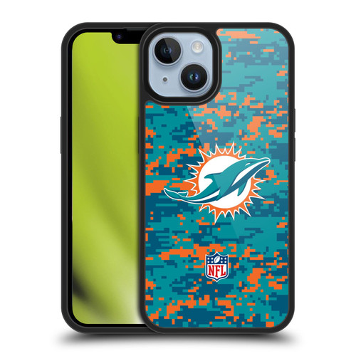 NFL Miami Dolphins Graphics Digital Camouflage Gel Armour Case For Apple iPhone 14
