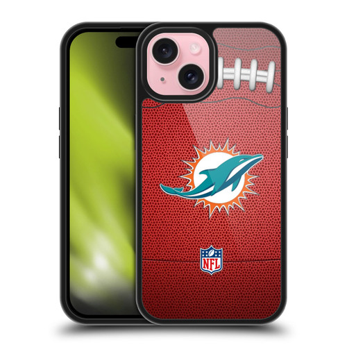 NFL Miami Dolphins Graphics Football Gel Armour Case For Apple iPhone 15