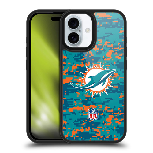 NFL Miami Dolphins Graphics Digital Camouflage Gel Armour Case For Apple iPhone 16